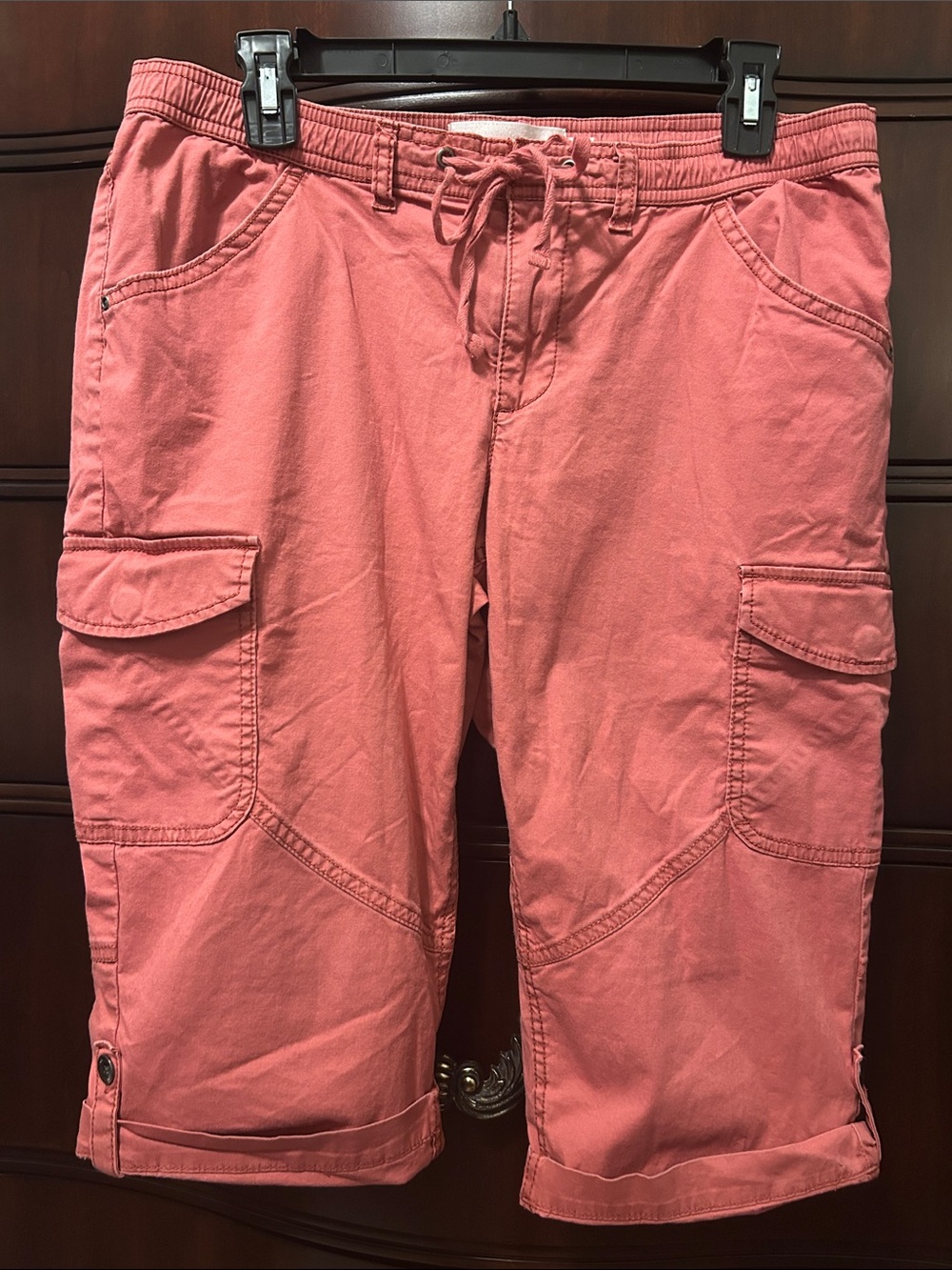 Sonoma Coral Pink women ‘sCargo Shorts with Drawstring Waist